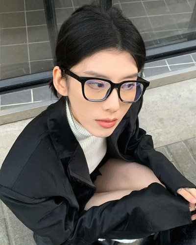 方框超轻TR90板材插针腿防蓝光