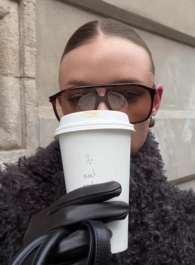 404的店大框双梁玳瑁板材墨镜