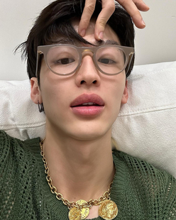 404 时髦方圆框TR材质眼镜防蓝光素颜眼镜配度数男女时髦 店韩版