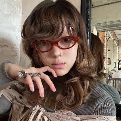 404的店猫眼椭圆斯文败类眼镜女
