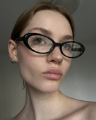 404 店复古椭圆时髦Y2K街头千禧镜架可配度数TR90眼镜近视素颜