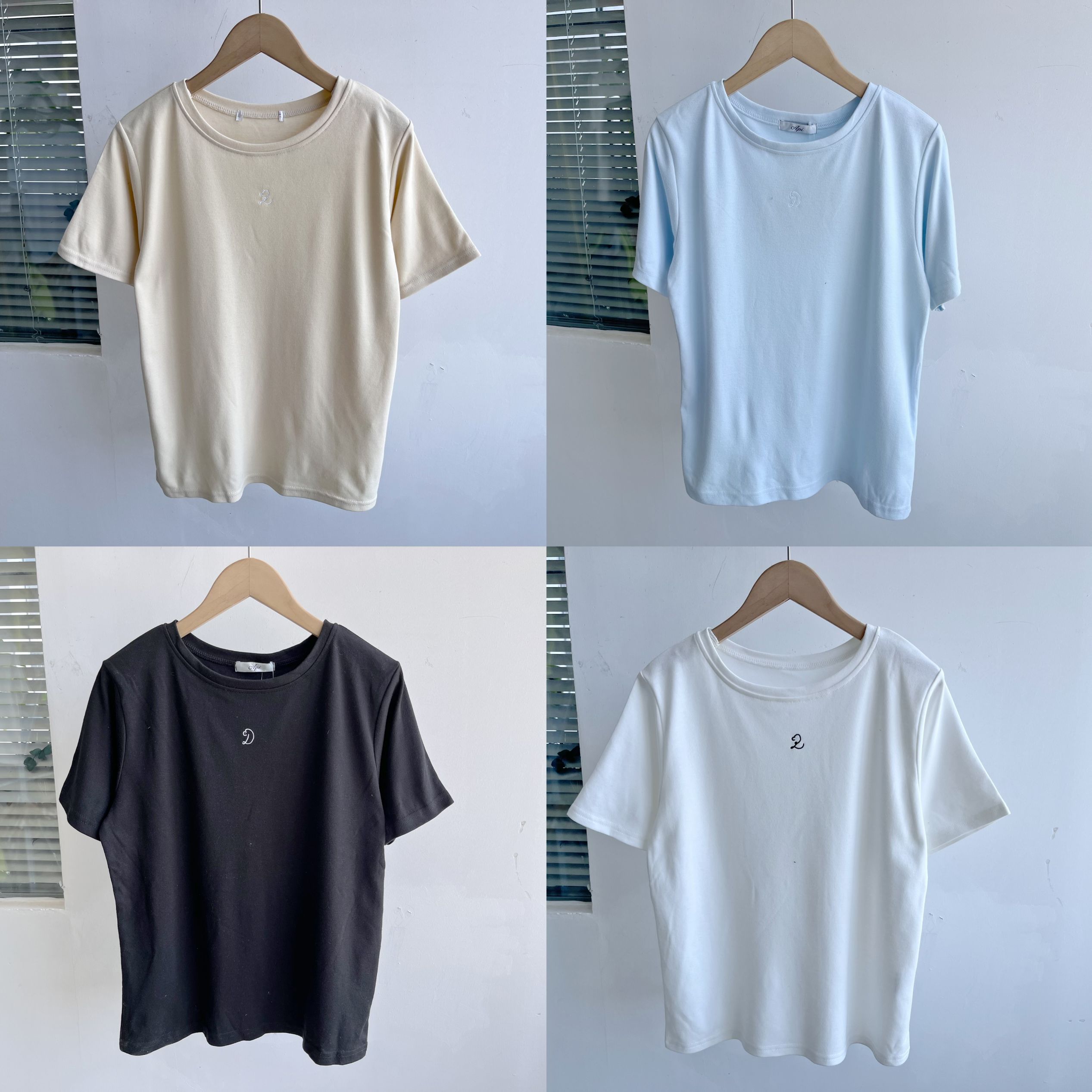 Y3-59夏季女士圆领短袖T恤宽松休闲印花百搭舒适简约上衣J25-3