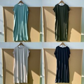 2P1 宽松休闲舒适顺滑感Z26 65速干冰皮凉感连衣裙 简约基础款