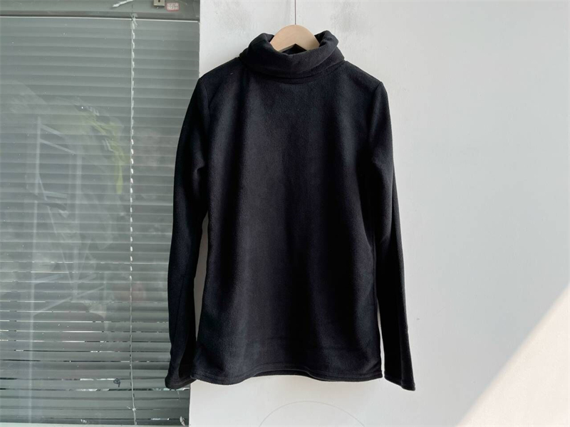 简约高领女装摇粒绒秋冬款套头