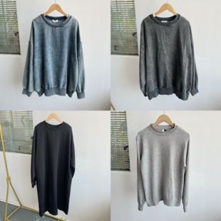 上衣J25 229针织牛仔合集舒适休闲内搭外穿潮流圆领套头长袖