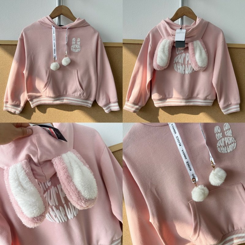 2d-59儿童款连帽兔耳朵可爱卡通卫衣大口袋字母印花设计感Y26-1,童装/婴儿装/亲子装,卫衣/绒衫,淘宝优惠券,粉丝福利购,淘宝优惠卷