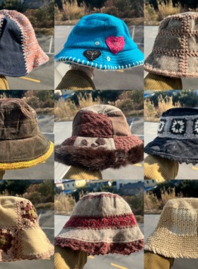 3S-62森系多款氛围感渔夫帽设计感秋冬气质保暖显脸小盆帽H25-12