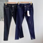 简约时尚 微瑕秋季 纯色百搭小脚裤 显瘦牛仔长裤 休闲H12 修身