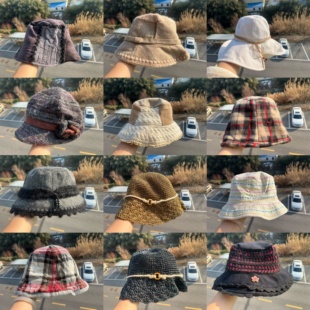 3R-62森系多款式氛围感渔夫帽舒适秋冬保暖显脸小设计感J26-1