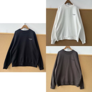 软糯厚实韩系简约字母松弛感慵懒风卫衣H26 自留 70质感好