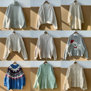 百搭慵懒Y25 2T1 套头简约舒适设计感针织上衣长裤 秋冬季 61多款