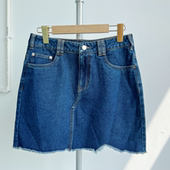 显瘦D25 8包臀裙无里衬直筒半身长裙复古牛仔港风洋气修身