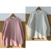 秋冬舒适打底毛衣H25 58韩系温柔风慵懒软糯亲肤长袖 针织衫