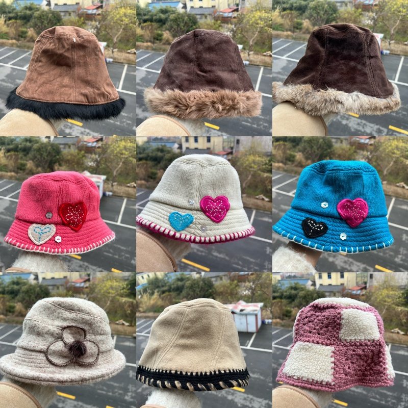 3R-7多款设计感森系氛围感帽子合集保暖日系气质街头渔夫帽Y25-12