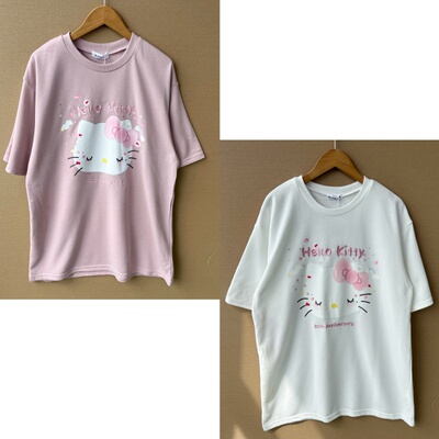 楼9-47 凯蒂猫字母刺绣高弹柔软舒适亲肤短袖Z-25-9