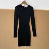 针织连衣裙设计感高级感Y26 楼7 纯色中长款 修身 93性感镂空长袖