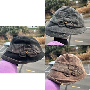 2S-135单面带温柔风森系花朵设计感装设渔夫帽遮阳盆帽薄款Y26-2