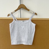 简约百搭Y25 吊带无袖 背心宽松内搭上衣修身 47中大童款 夏季