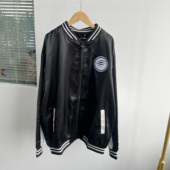 28瑕疵染色抓痕血爪一代徽章棒球服休闲宽松情侣夹克外套H25