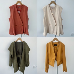 28马甲外套合集 外套H25 春秋季 马甲 纯色气质洋气简约时尚 2A1