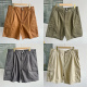 H25 南2 复古大口袋宽松夏季 纯棉简约五分裤 4运动休闲工装 短裤