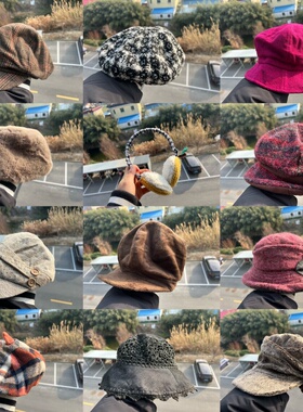 3S-63多款式森系氛围感渔夫帽耳罩气质保暖显脸小设计感小众Y26-1