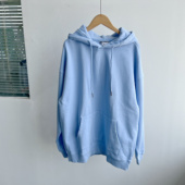 6纯色简约潮流时尚 休闲连帽春秋款 情侣宽松落肩长袖 卫衣H25