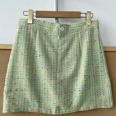 高腰百搭半身短裙文艺复古A字优雅防走光Y26 南6 43显瘦气质法式