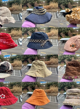 3S-79多款森系简约气质温柔高级氛围感显脸小度假旅游渔夫帽Y26-2