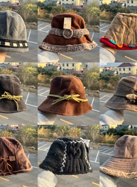 3R-1森系多款氛围感帽子合集保暖休闲日系气质街头渔夫帽Y25-12