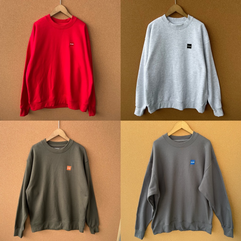 2n-71高克重男女卫衣简约圆领宽松百搭日常通勤长袖上衣Z25-9