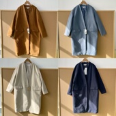 15日单高货 秋冬氛围感一粒扣中长款 开衫 2z1 外套遮肚显瘦Y24