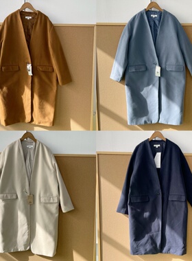 2z1-15日单高货！秋冬氛围感一粒扣中长款开衫外套遮肚显瘦Y24-11