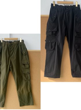 2X1-4春秋款美式户外时尚潮流显瘦显高多口袋工装直筒长裤H25-10