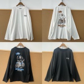 74美式 街头机车图案印花潮流时尚 慵懒风内搭打底衫 2T1 上衣H26