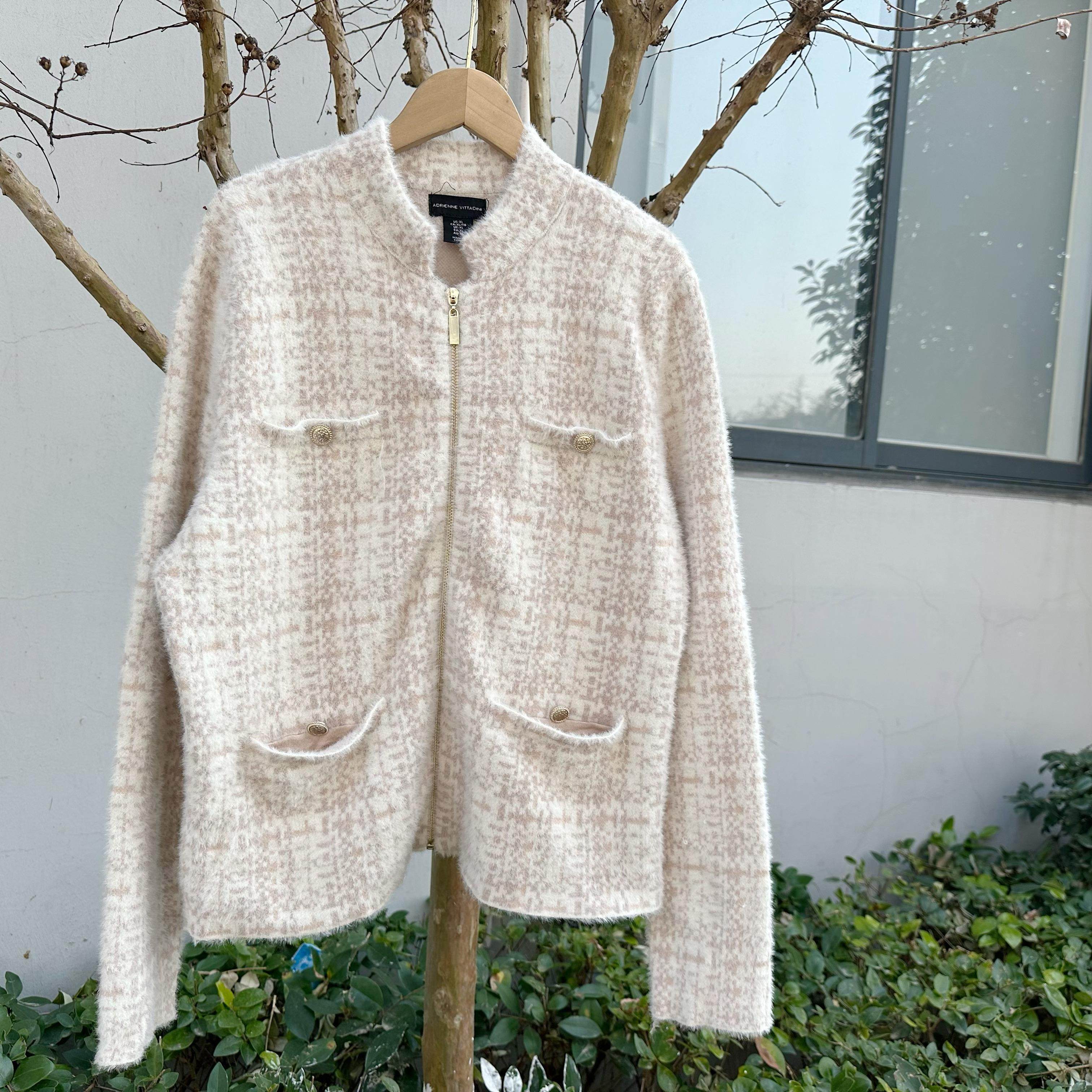 微瑕春秋法式针织款小香风短款外套厚实高级气质温柔百搭K12,女装/女士精品,短外套,淘宝优惠券,粉丝福利购,淘宝优惠卷