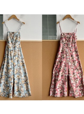 2R-21夏季吊带碎花连体衣+连体裙合集！度假旅游沙滩设计感Z25-8