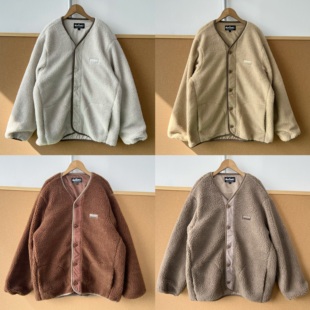 2秋冬款 外套H25 百搭羊羔毛简约时尚 短款 宽松舒适抓绒开衫 2X1