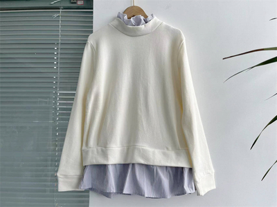 洋气减龄优质棉宽松假两件长袖