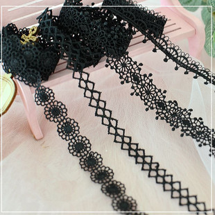 居家布艺配饰辅料 口服装 多款 精美水溶蕾丝刺绣花边DIY裙摆衣领袖