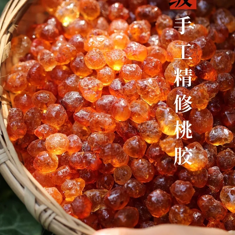 随州桃胶精选手工修剪