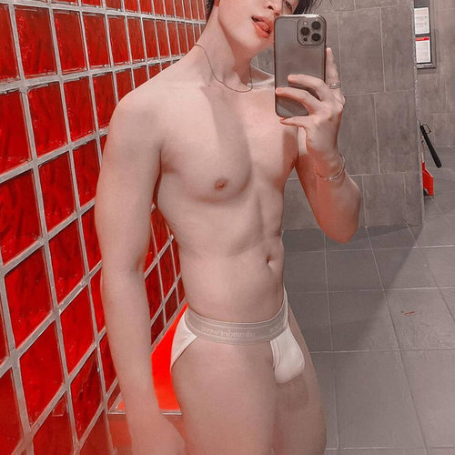个性男士高叉内裤棉同志gay男士内裤性感低腰激凸弹力青年三角裤