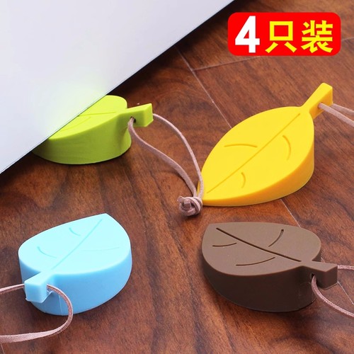 硅胶树叶门档门塞门垫
