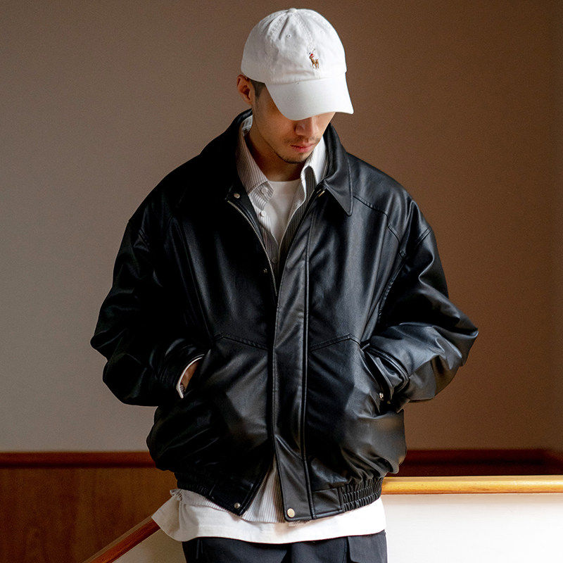 UrbanStandardPU皮棉衣夹克