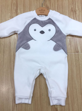 Hallmark贺曼婴儿连身衣双层棉春宝宝连体爬服卡通哈衣HG3E8106