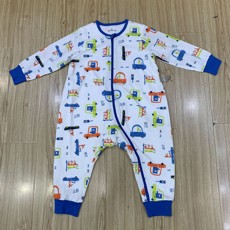 Hallmark贺曼宝宝睡袋春季全棉幼儿童分腿睡袋连体睡衣薄HJ1T03C4