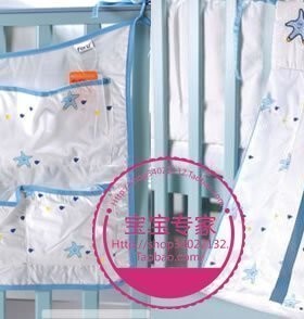 芙儿优婴儿床边挂袋新生儿宝宝尿布袋儿童小孩玩具收纳袋杂物袋