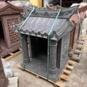 石雕土地庙土地公土地婆石龛家用户外中式 仿古小庙社公神伯公庙