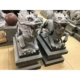 惠安50CM精品青石雕刻麒麟石狮招财镇宅吉祥建筑摆件一对公母惠安
