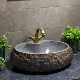室外阳台石头台上盆卫生间洗漱池艺术洗手盆家用复古大理石洗脸盆